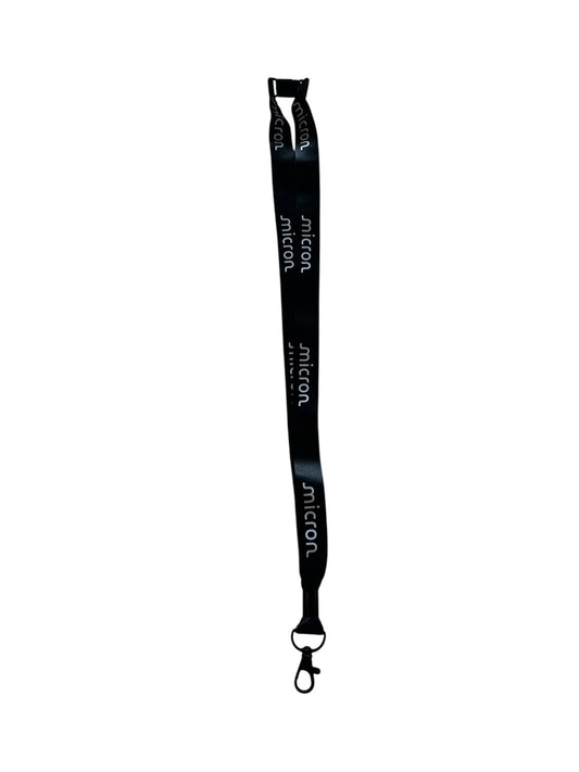 Black Step and Repeat Lanyard